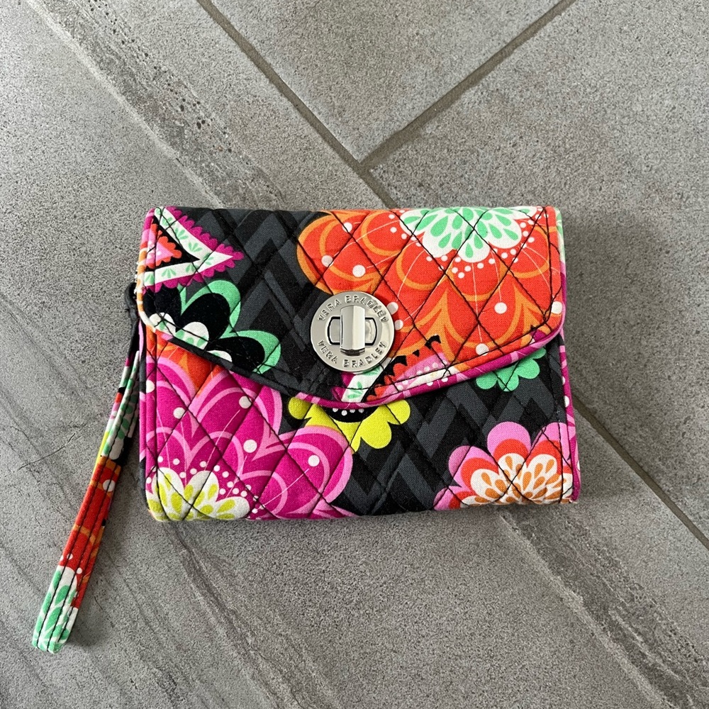 Vera Bradley Mini Turnlock Wristlet